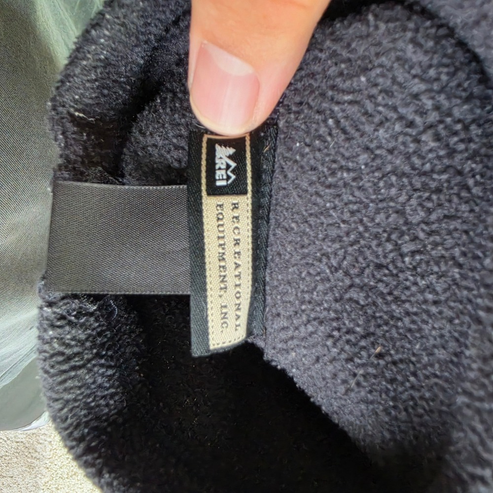 VINTAGE REI Fleece Vest Women XS Black Gray Full Zip Sleeveless Jacket Outdoor - Picture 5 of 9